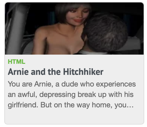 arnie and hitchhiker porn game